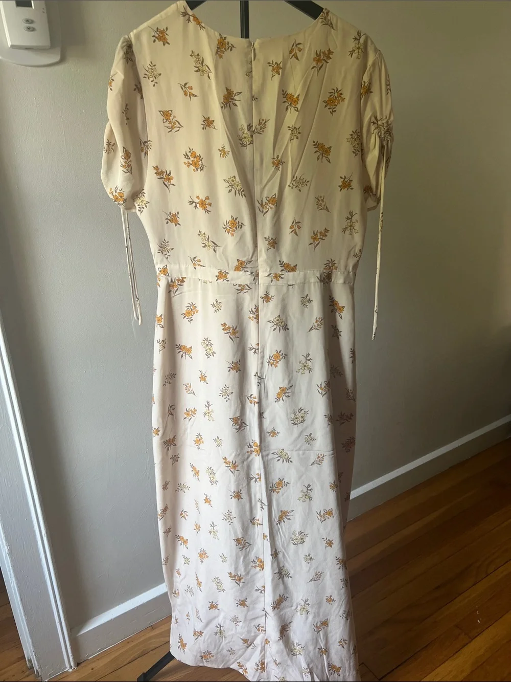 Madewell Floral Wrap Midi Dress Size 14 Wedding Guest Spring Summer - Picture 8 of 8